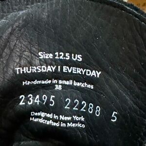 Thursdays Captain Boots. Black Matte. Size 12.5 (for normal size 13). Buy now.